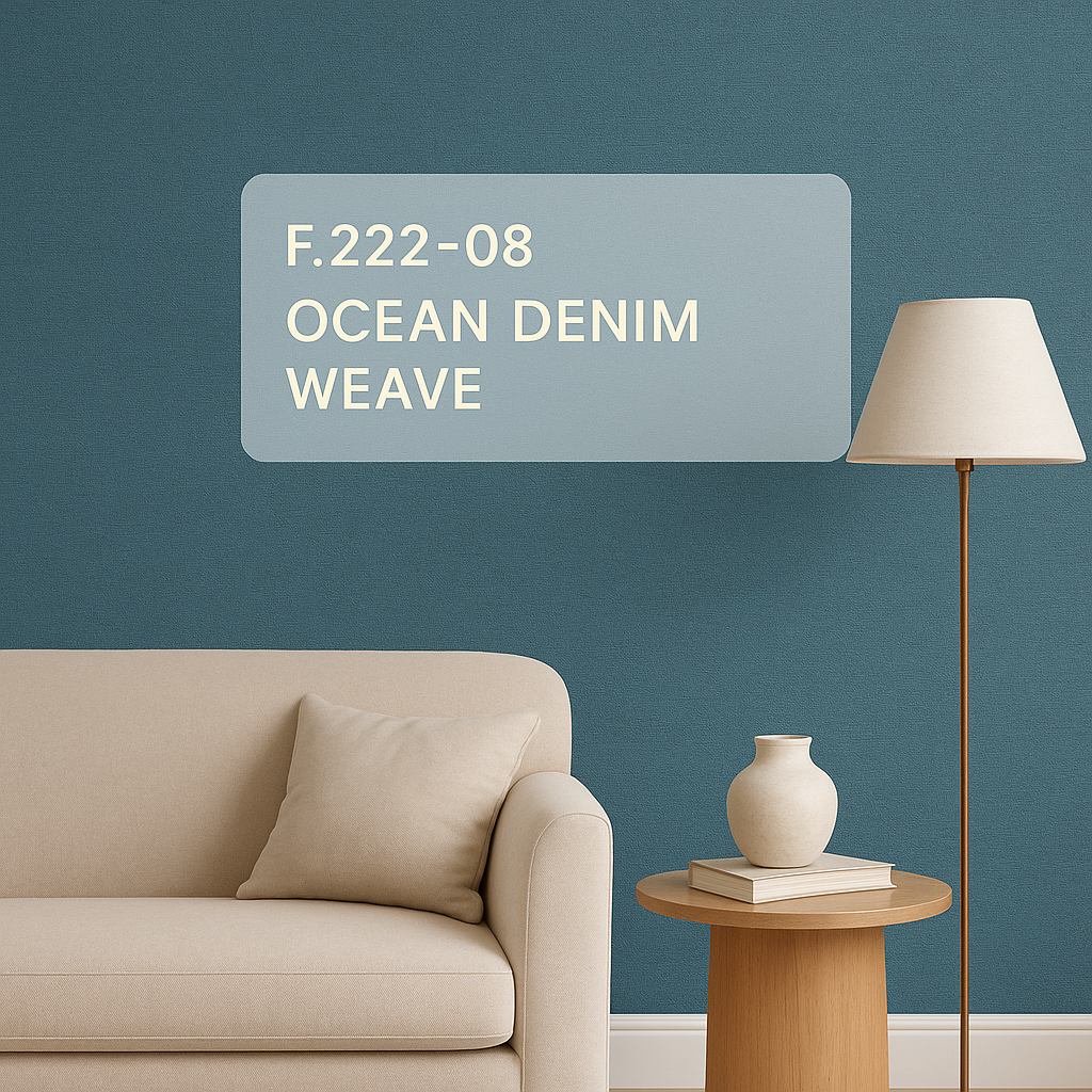 Ocean Denim Weave 0.5m x 10m